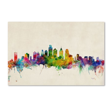 Michael Tompsett 'Philadelphia Pennsylvania' Canvas Art,12x19